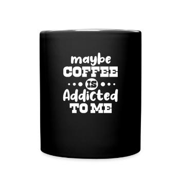 Coffee Caffeine Espresso Barista Gift - Full Colour Mug - black - Front