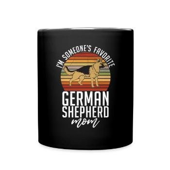 Deutscher Schäferhund Geschenke - Tasse einfarbig - Schwarz - Vorne