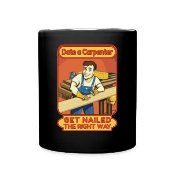 Charpentier-Charpentier Artisan Charpentier - Mug uni - noir - Devant