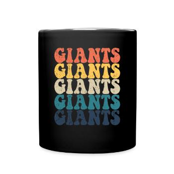 Giants High School Giants Sportteam Retro Giants - Tasse einfarbig - Schwarz - Vorne