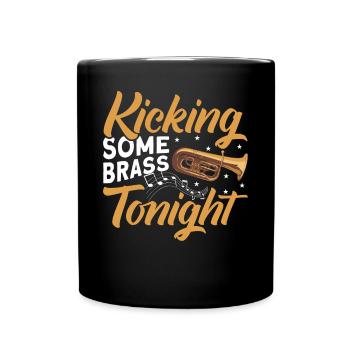 Euphonium Euphoniumspieler Blechbläser Euphonist - Tasse einfarbig - Schwarz - Vorne