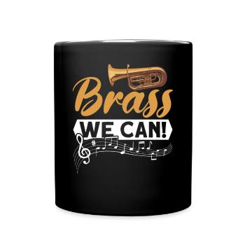 Euphonium Euphoniumspieler Blechbläser Euphonist - Tasse einfarbig - Schwarz - Vorne