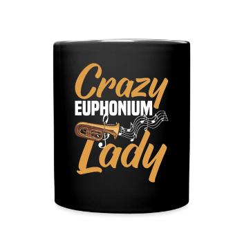 Euphonium Euphoniumspieler Blechbläser Euphonist - Tasse einfarbig - Schwarz - Vorne