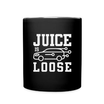 Electric vehicle The juice of the electric car is loose - Full Colour Mug - black - Front