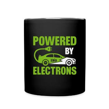 Véhicule électrique Voiture électrique à propulsion électrique - Mug uni - noir - Devant