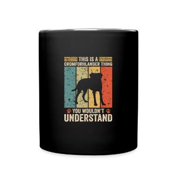 This is a Kromfohrländer thing - Tasse einfarbig - Schwarz - Vorne