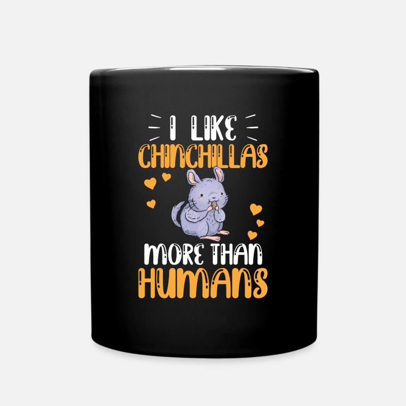 Le chinchilla ressemble plus à un pou laineux de rongeur - Mug uni - noir