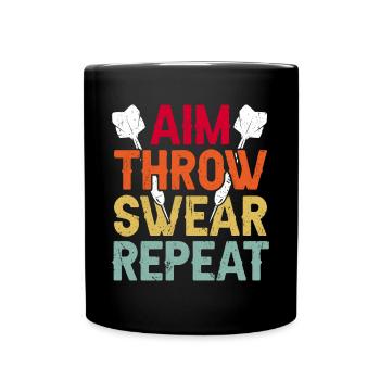 Dart Darts Dart Club - Full Colour Mug - black - Front