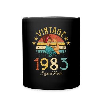 Millésime 1983 Fabriqué en 1983 39e anniversaire Femmes 39 Y - Mug uni - noir - Devant