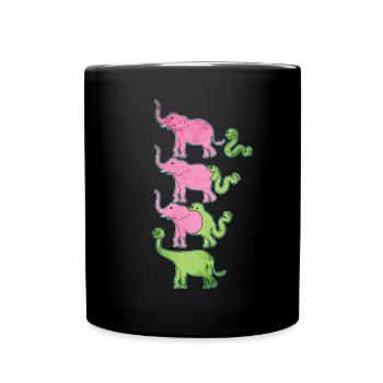 Drôle d’origine des dinosaures - Mug uni - noir - Devant