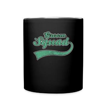 Bräutigam groom JGA - Tasse einfarbig - Schwarz - Vorne