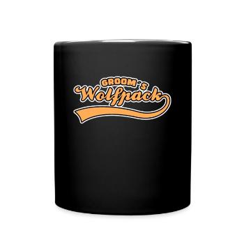 Bräutigam`s Wolfsrudel - Tasse einfarbig - Schwarz - Vorne