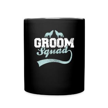Bräutigam's Wolfsrudel - Tasse einfarbig - Schwarz - Vorne
