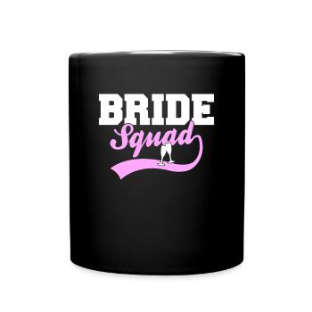 Escouade de la mariée - Mug uni - noir - Devant