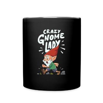 Gartenzwerg - Tasse einfarbig - Schwarz - Vorne