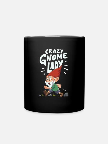 Gartenzwerg - Tasse einfarbig - Schwarz