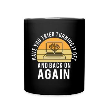 Lustiger Informatiker Spruch, Informatik - Tasse einfarbig - Schwarz - Vorne