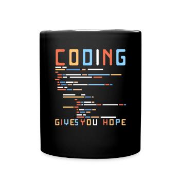Lustiger Informatiker Spruch, Informatik - Tasse einfarbig - Schwarz - Vorne