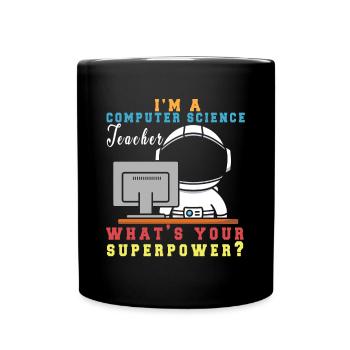Lustiger Informatiker Spruch, Informatik - Tasse einfarbig - Schwarz - Vorne