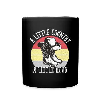 Little Country Little Hood Cowboy Musique country - Mug uni - noir - Devant