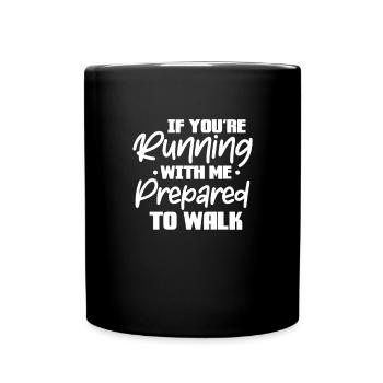 Courir - Mug uni - noir - Devant