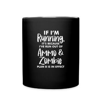 Courir - Mug uni - noir - Devant