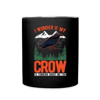 Crow Crow Crow Raven - Full Colour Mug - black - Front