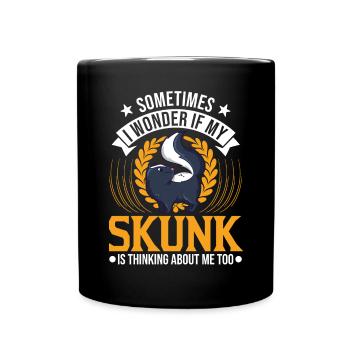 Cadeau Skunk - Mug uni - noir - Devant
