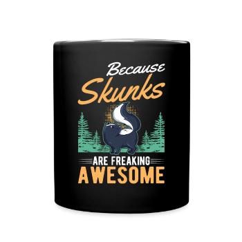 Parce que les mouffettes sont des mouffettes géniales - Mug uni - noir - Devant