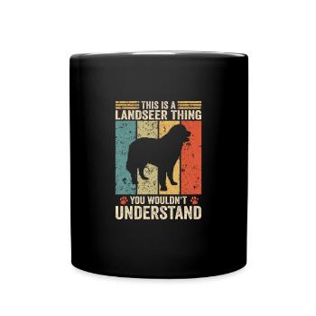 This is a Landseer thing - Full Colour Mug - black - Front