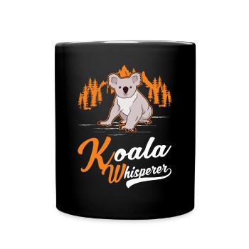 Koala Whisperer Koala Bear - Full Colour Mug - black - Front