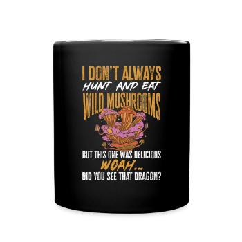 Cueillette de champignons Cueillette de champignons Cueillette de champignons - Mug uni - noir - Devant