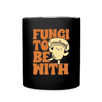 Mushroom picking Mushroom picking Mushrooms Foraging - Full Colour Mug - black - Front