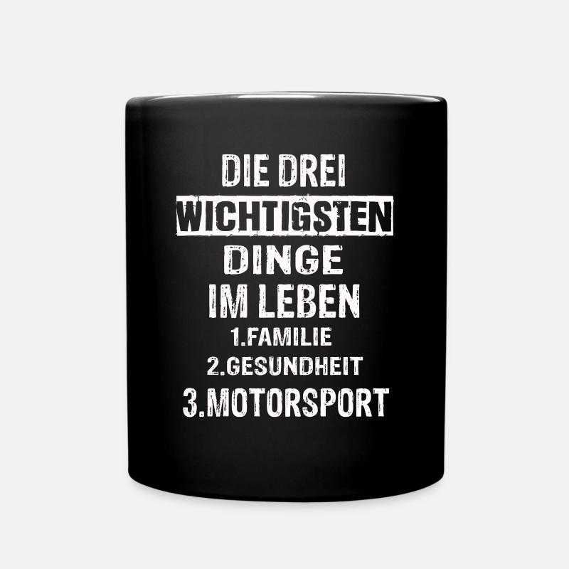 Motorsport - Tasse einfarbig - Schwarz