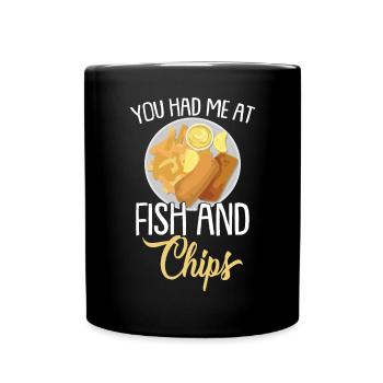 Tu m’as eu au Fish & Chips - Mug uni - noir - Devant