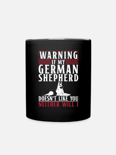 Deutscher Schäferhund Geschenke - Tasse einfarbig - Schwarz