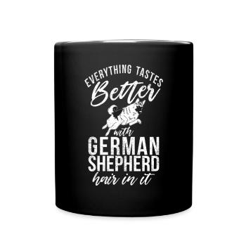 Deutscher Schäferhund Geschenke - Tasse einfarbig - Schwarz - Vorne