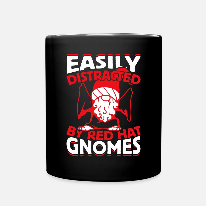 Garden Gnome Garden - Full Colour Mug - black
