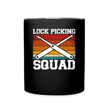 Lockpicking Truppe - Tasse einfarbig - Schwarz - Vorne