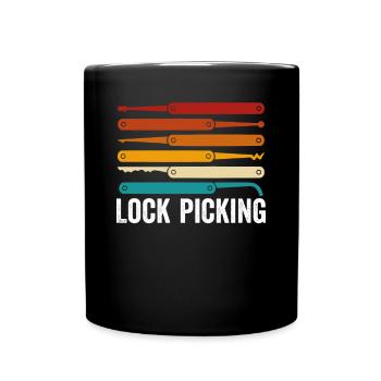 Colorful Lock picking tool - Full Colour Mug - black - Front