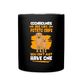 Coonhound Dog Owner Dog Lovers Gift - Full Colour Mug - black - Front