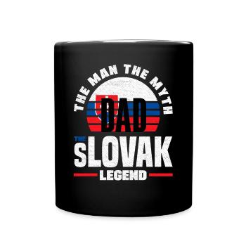 Slovak Slovakia Slovak Flag Quote - Full Colour Mug - black - Front