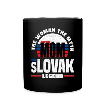 Slovak Slovakia Slovak Flag Quote - Full Colour Mug - black - Front