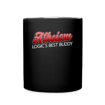 Atheism - the best buddy of logic - Atheist - Full Colour Mug - black - Front
