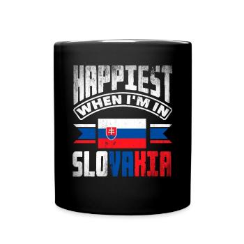 Slovak Slovakia Slovak Flag Quote - Full Colour Mug - black - Front