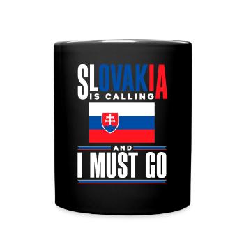 Slovak Slovakia Slovak Flag Quote - Full Colour Mug - black - Front