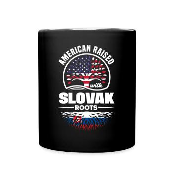 Slovak Slovakia Slovak Flag Quote - Full Colour Mug - black - Front