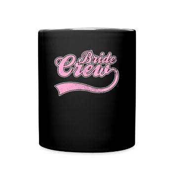 Team bride bride crew - Full Colour Mug - black - Front