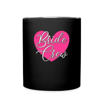 Team bride bride crew - Full Colour Mug - black - Front