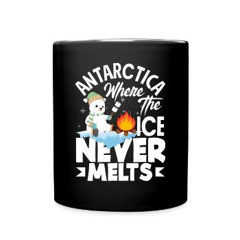 Antarctica where the ice never melts Expedition - Full Colour Mug - black - Front